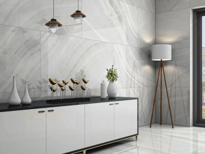 Marble-Effect Tiles for Timeless Elegance