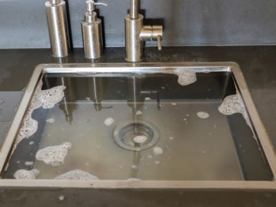 Slow Draining Sink