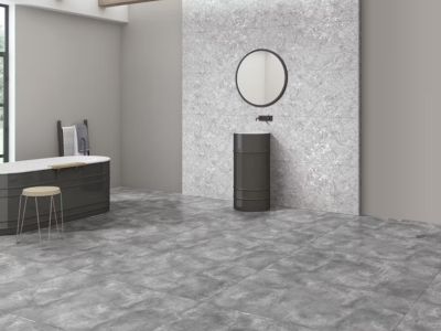 Textured porcelain tiles